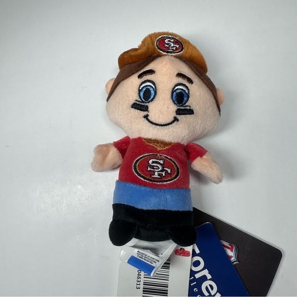 New San Francisco SF 49ers NFL Mini Beanie Mascot Man Team Plush NWT Cowboy Hat - Picture 2 of 10